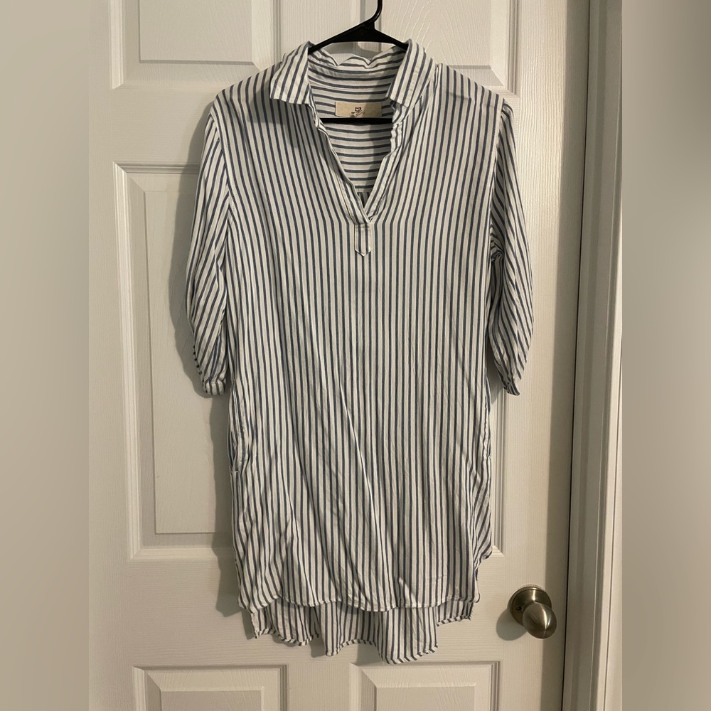 Thread supply striped dress